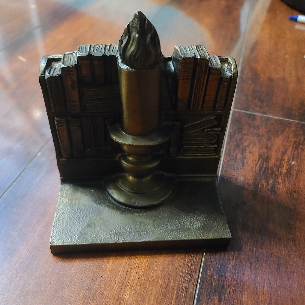 Vintage Ronson Candlestick Bookend - Picture 2 of 11